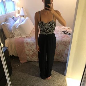 Black/White Corset Jumpsuit! A&F Size XS